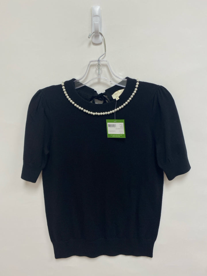 NWT Kate Spade Size XS Black Pearls Ladies Sweater