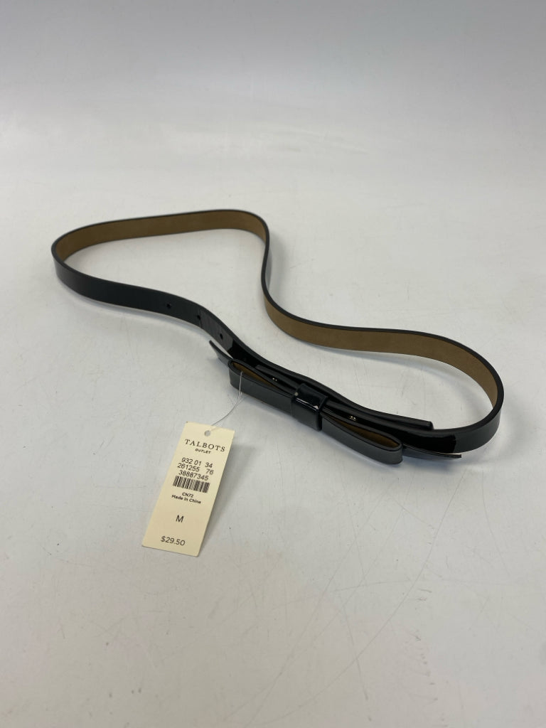 NWT Talbots Black Bows Belt