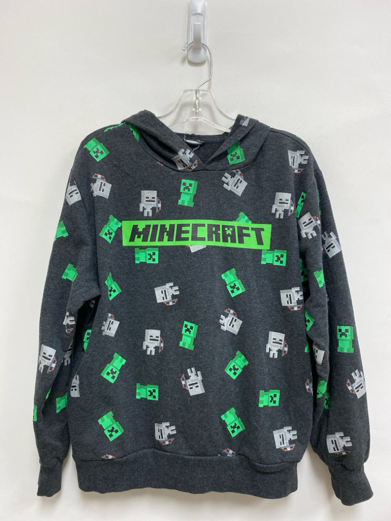 SIZE 10 Charcoal Green/Gray Minecraft Hooded Boy&