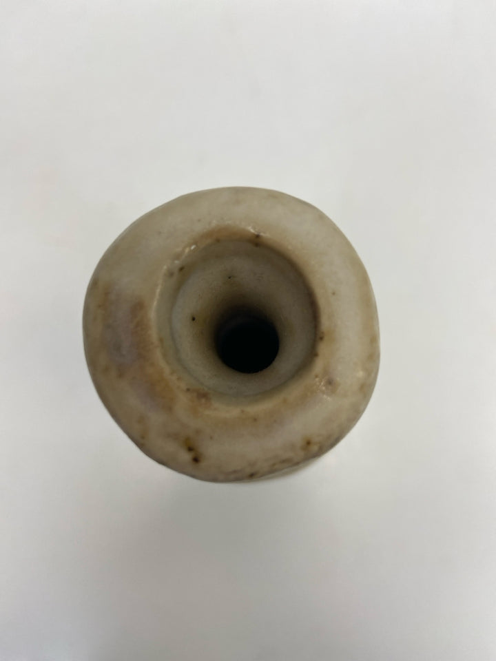 Crate/Barrel Cream Stoneware Vase