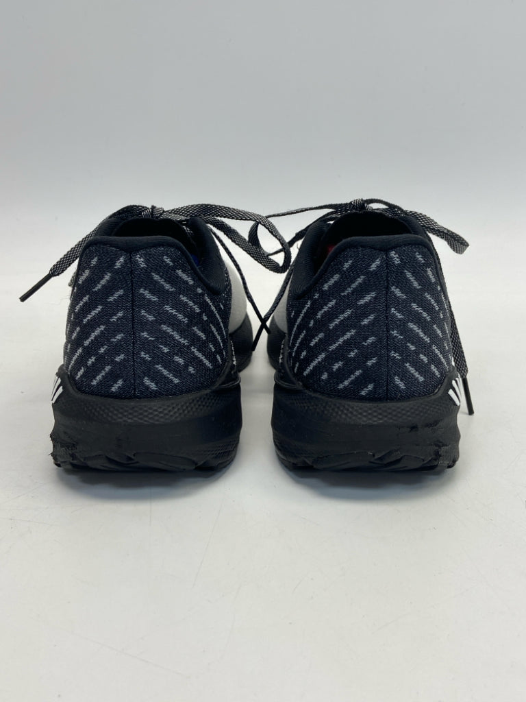 Brooks  Size 8.5 Gray Purple/Blk Lace-up Sneakers