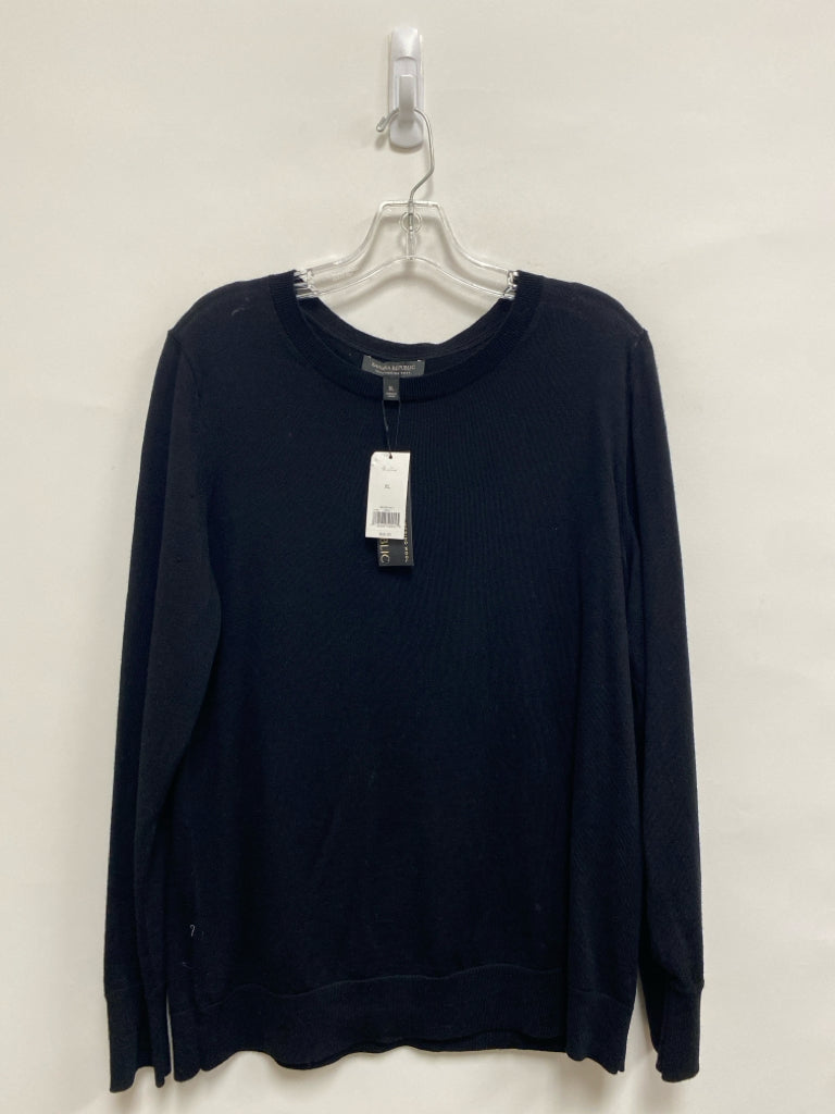 NWT Banana Republic Size XL Black Wool Ladies Sweater