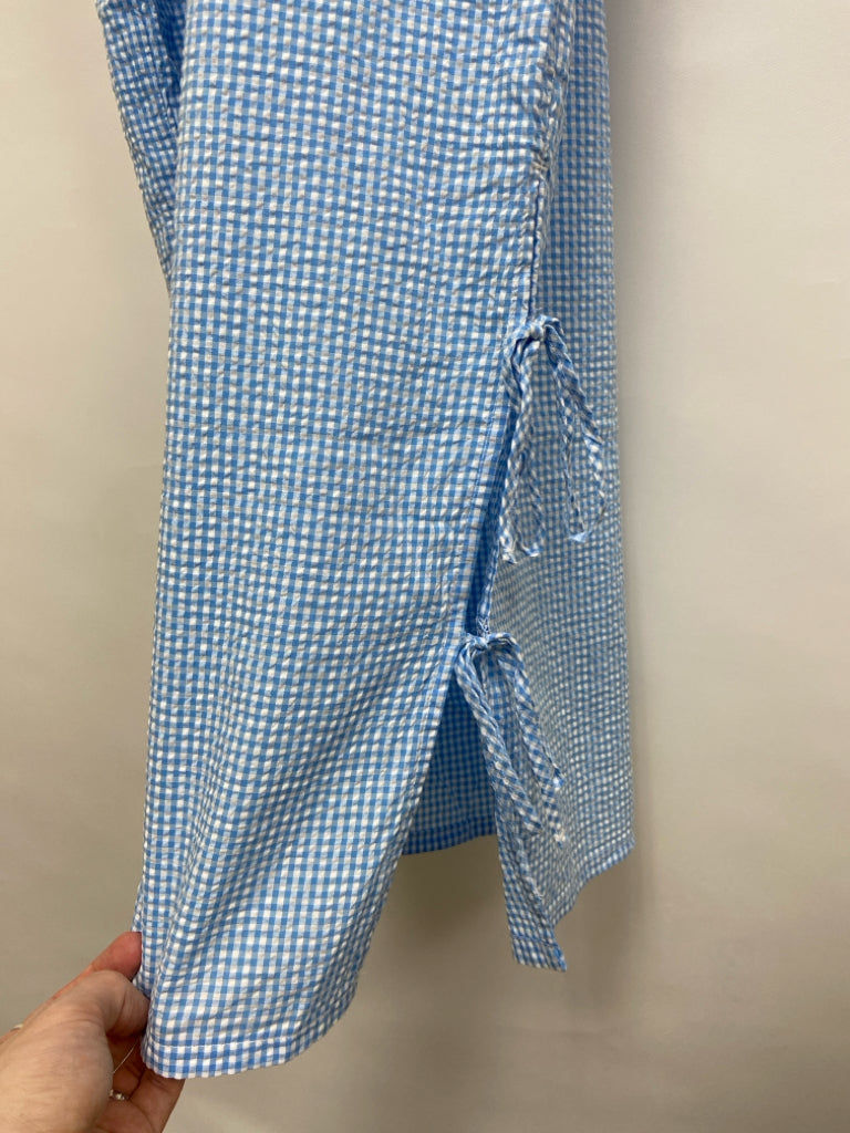 NWT Aerie Size XL White/Blue Checkered Seersucker Ladies Pajama Pant