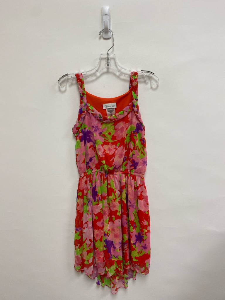 Bonnie Jean SIZE 10 Red/Green Purple/Yellow Flowers Sleeveless Girl&