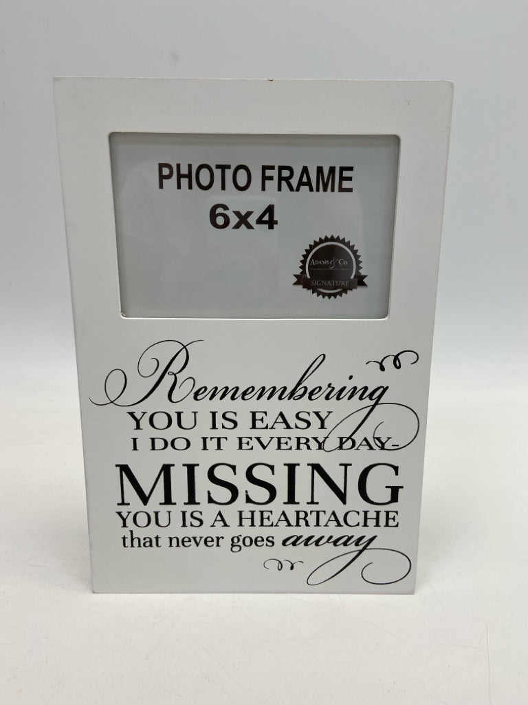 White Black Words Frame