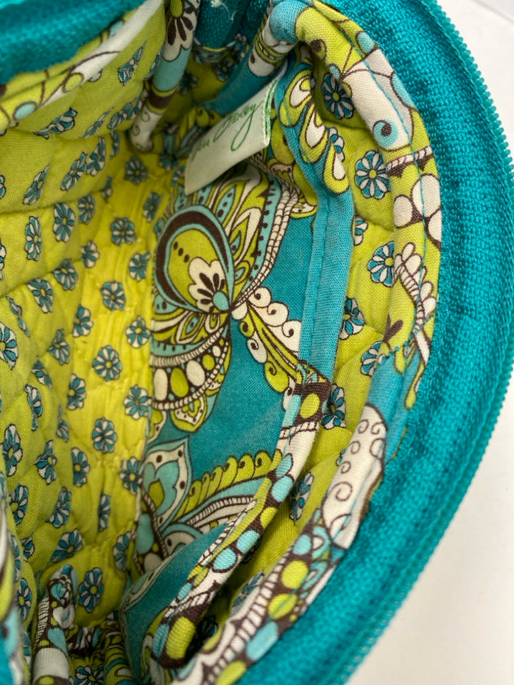 Vera Bradley Turquoise Multi-Color Fabric Wristlet