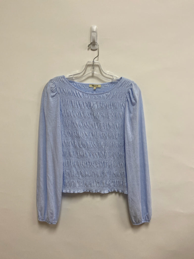 Madewell Size S Light Blue Texture Ladies Top