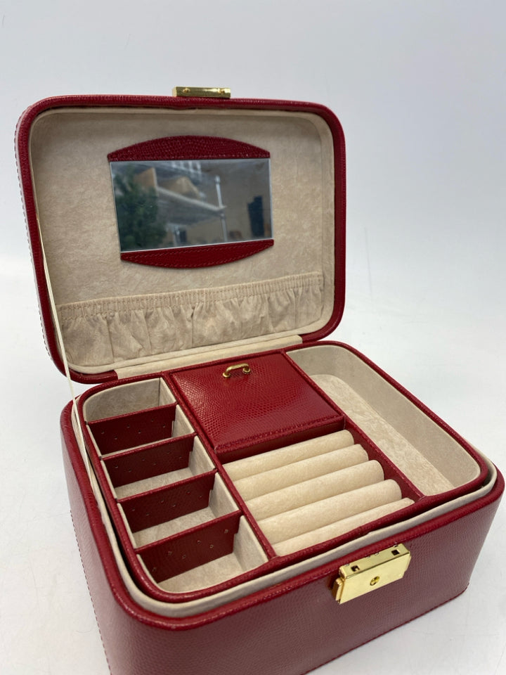 Dark Red Jewelry Box