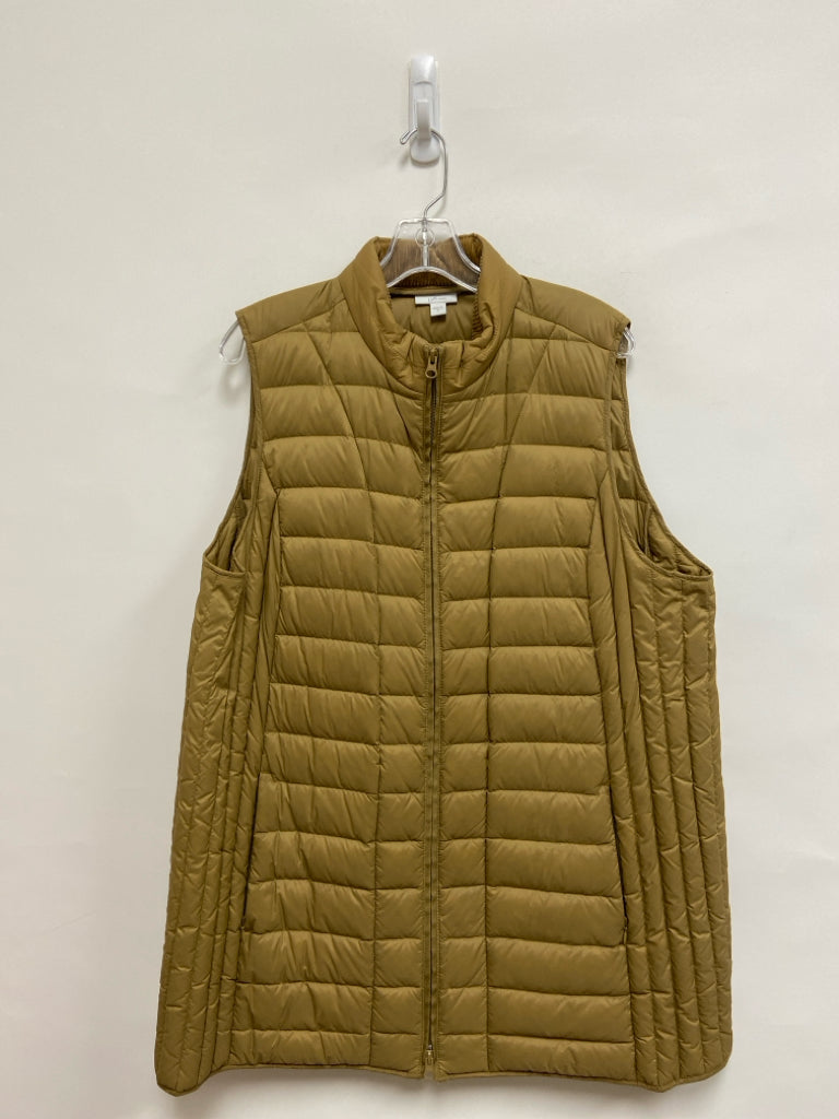 J Jill Size XL Brown Down Ladies Vest