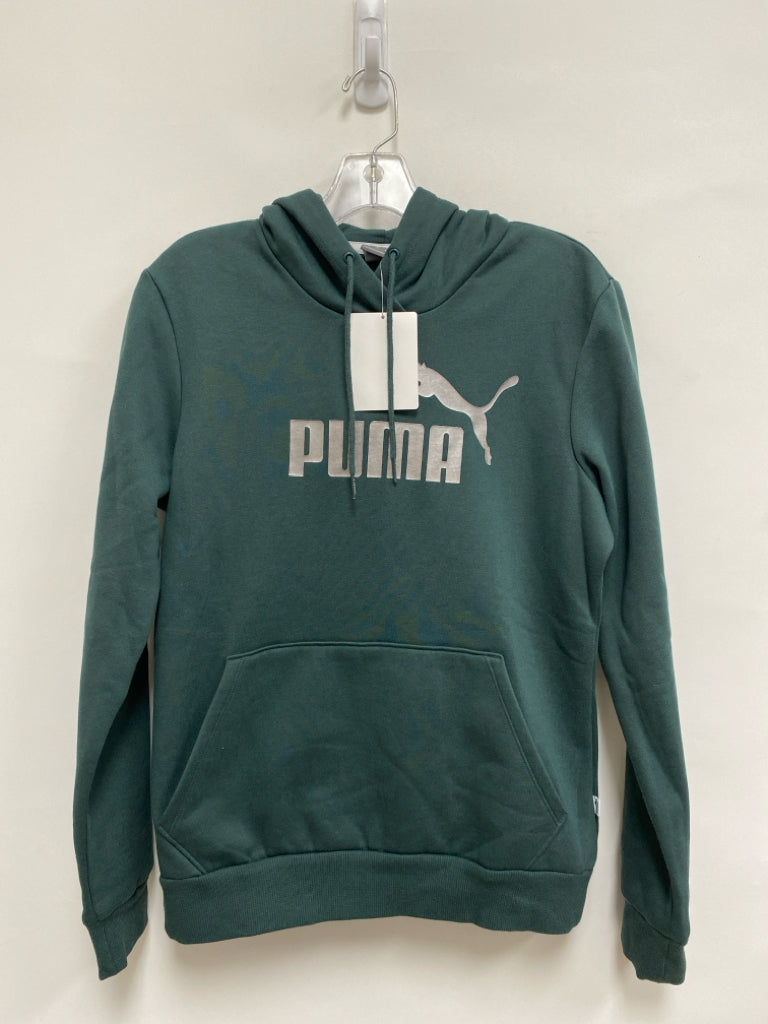 NWT Puma Size M Dark Green Hooded Ladies Sweatshirt