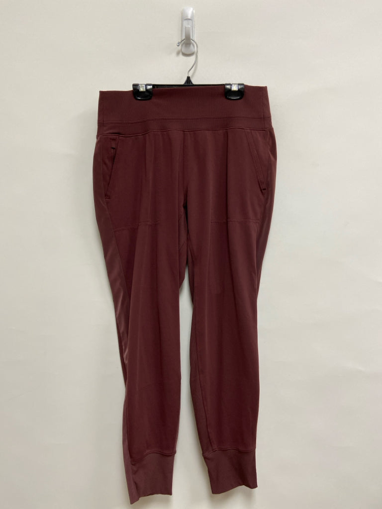 Athleta Size M Burgundy Joggers Athletic Pants