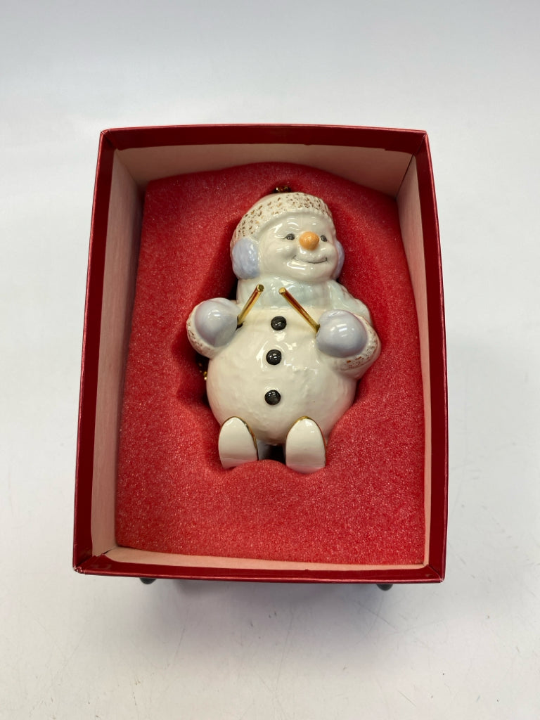 Lenox  Ornament Skiing Snowman