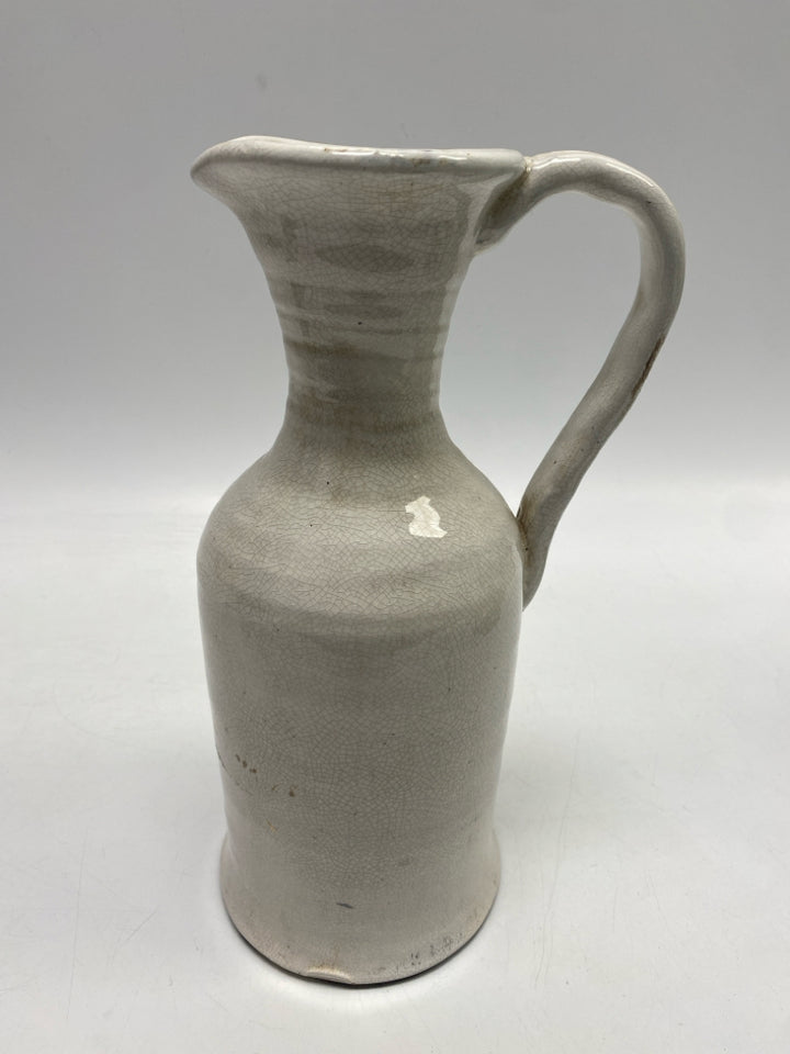 Cream Crackle Ceramic Vase
