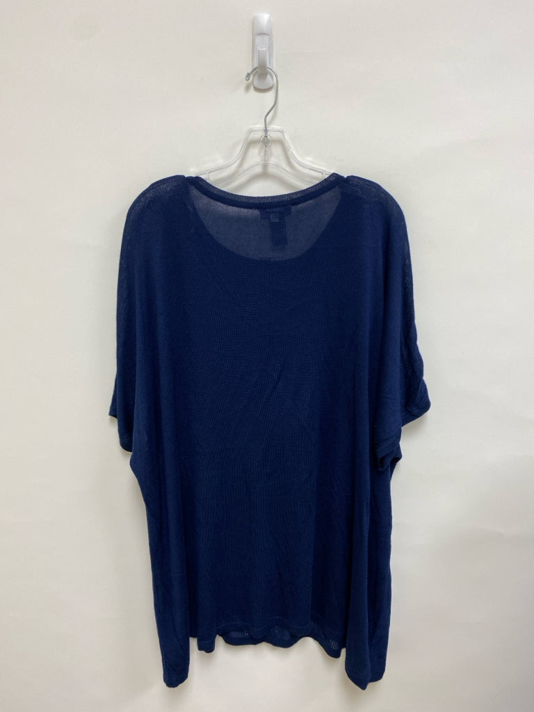 NWT Catherines  SIZE  3X Navy Beaded Plus Size Sweater