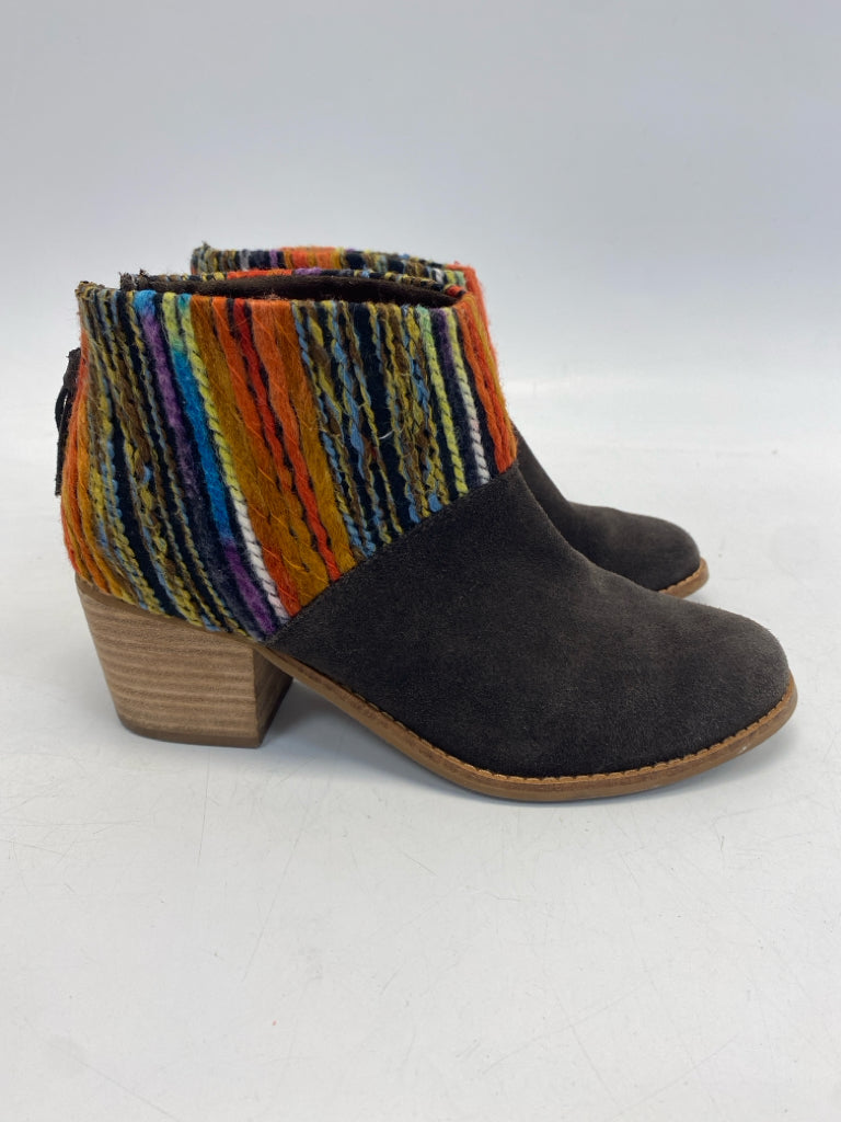 Toms US Shoe Size 7 Brown Multi-Color Zipper Boots