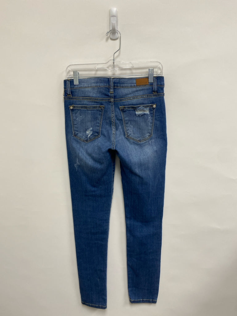 Judy Blue Size 3 Faded Denim Animal Print Ladies Jeans