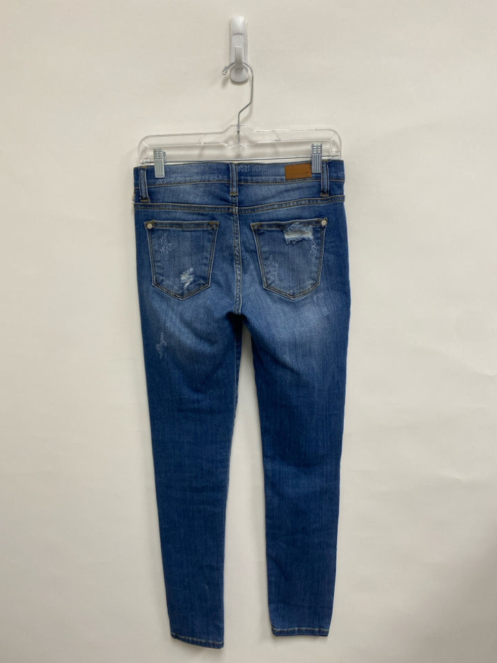 Judy Blue Size 3 Faded Denim Animal Print Ladies Jeans