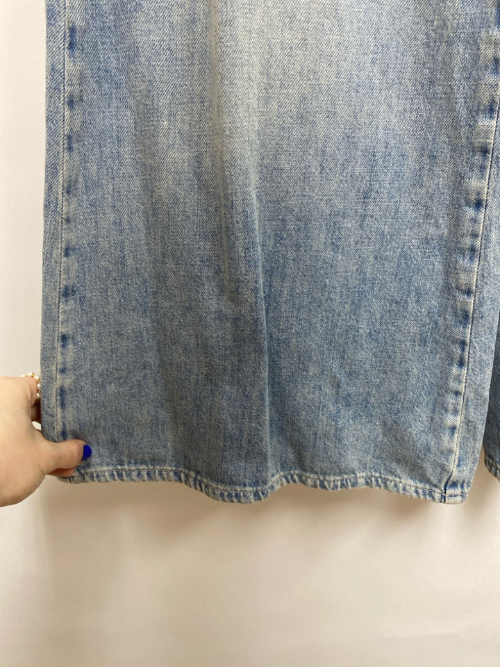 NWT We The Free Size 26 Blue Denim Pleated Flared Ladies Jeans