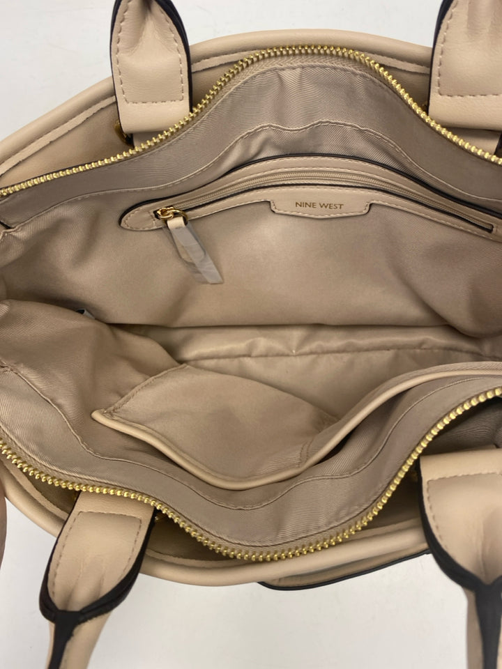 Nine West Brown Tan Print Handbag