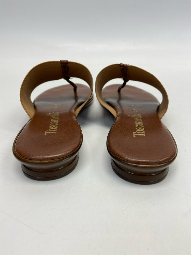 Size 7.5 Brown Iridescent Sandals
