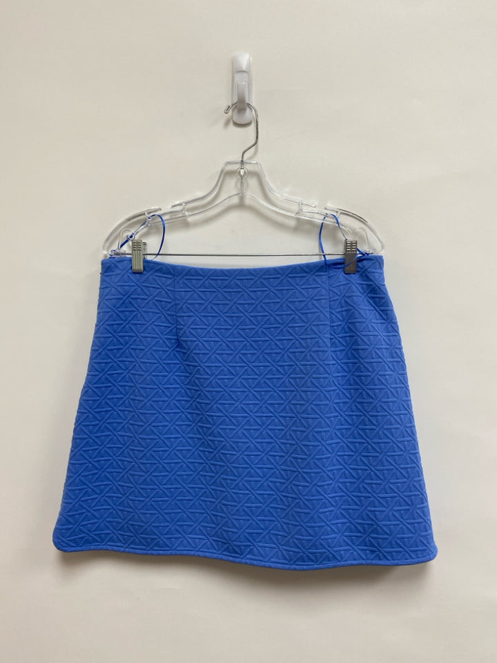 Size L Blue Basketweave Sleeveless Ladies Skort