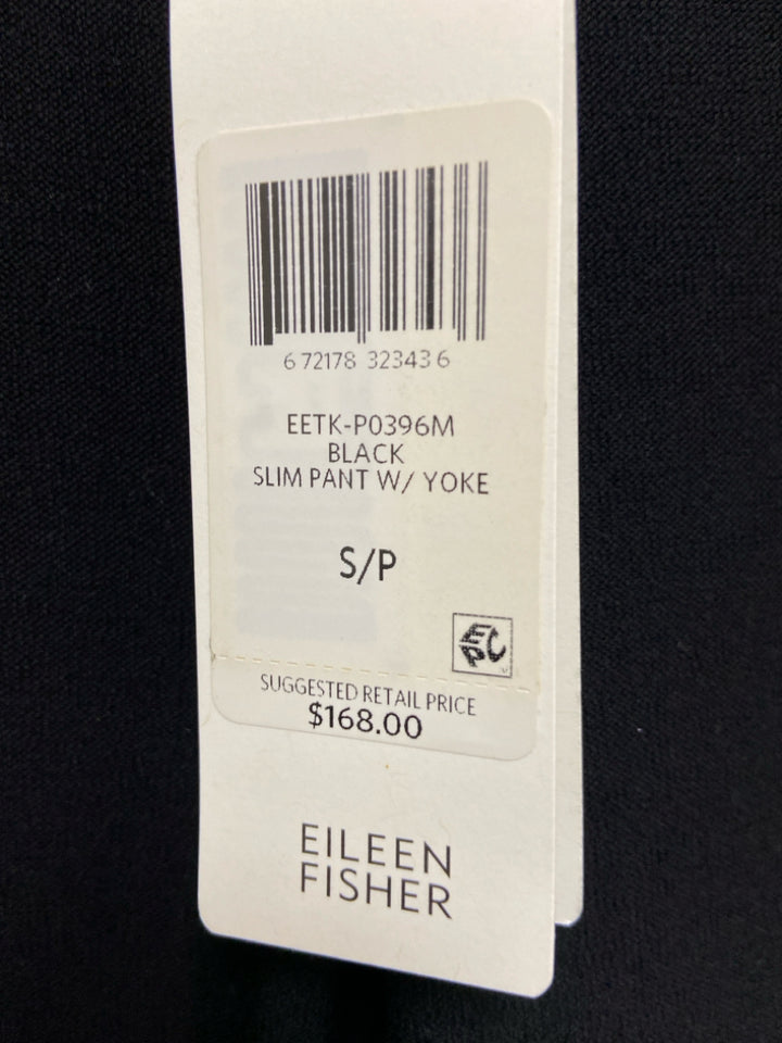NWT Eileen Fisher Size S Black Ladies Pants