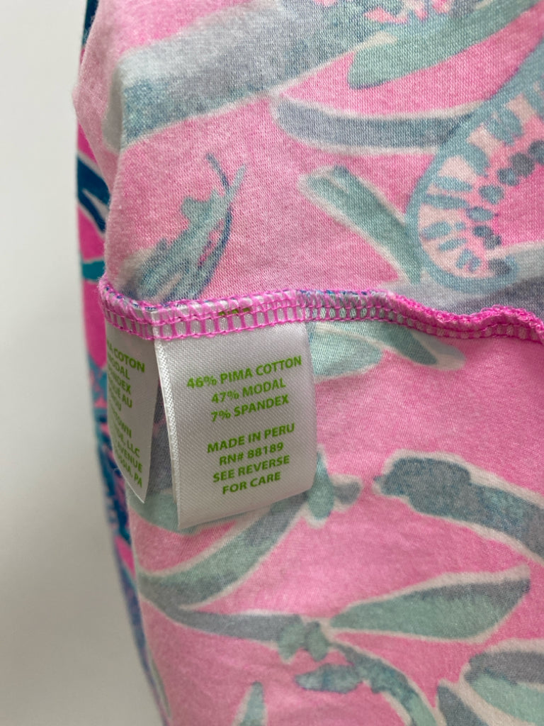 LILLY PULITZER Size M Pink Blue Sleeveless Ladies Top