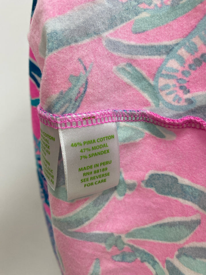 LILLY PULITZER Size M Pink Blue Sleeveless Ladies Top