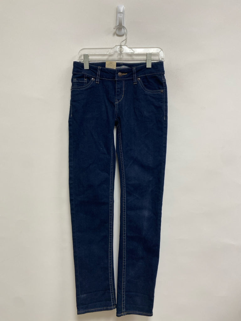 NWT Levi SIZE 8 Dark Blue Denim Girl&