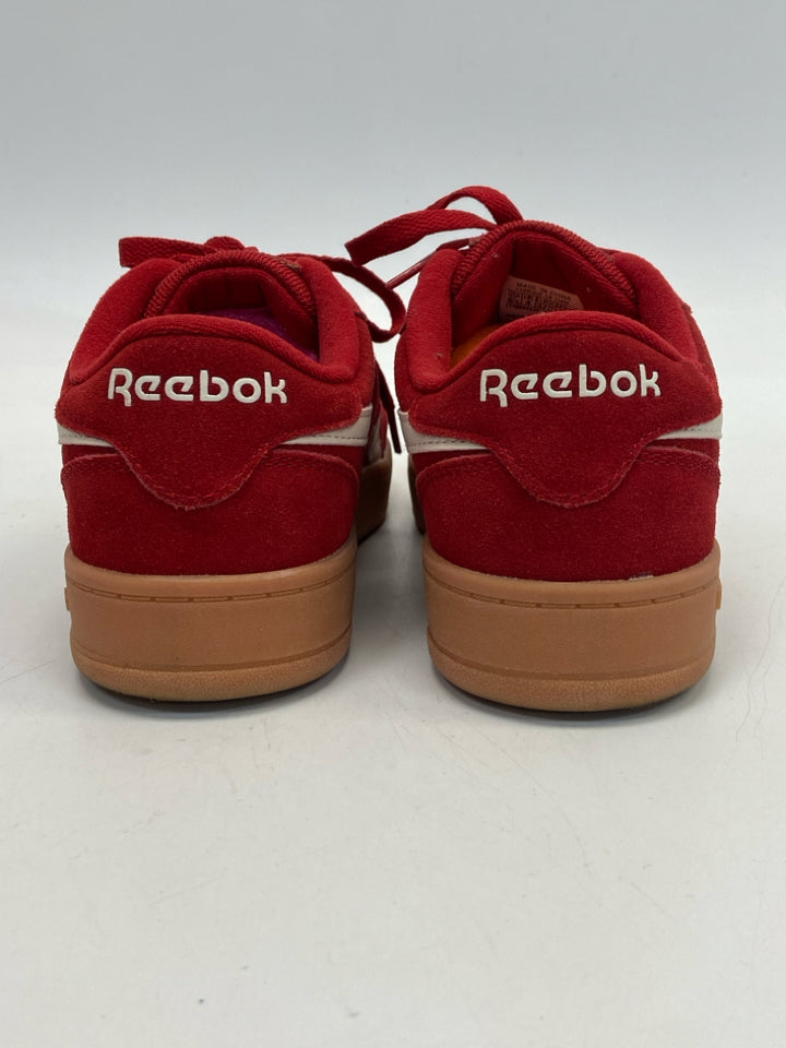 Reebok  Size 6.5 Red Lace-up Sneakers