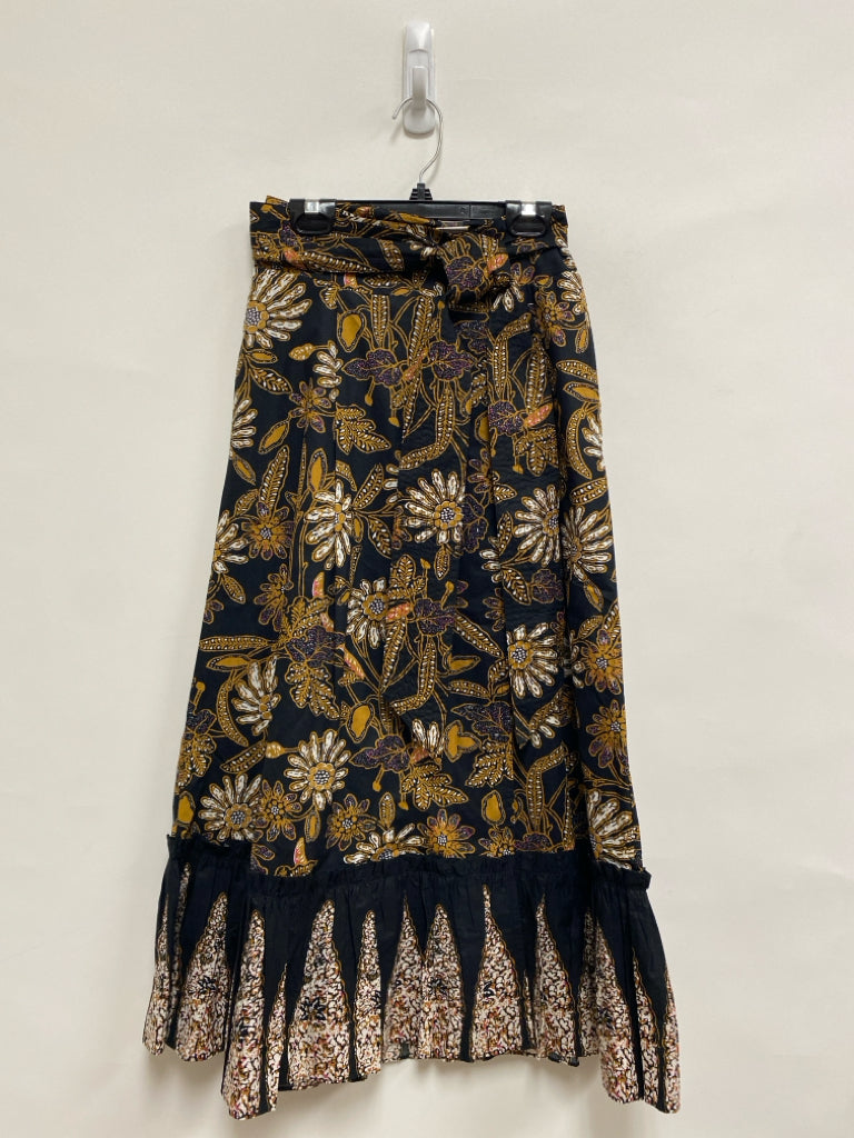 Cleobella Size XS Black Tan/White Floral Ladies Skirt