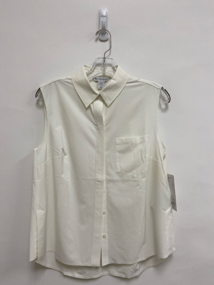 NWT Athleta Size S White Sleeveless Ladies Top
