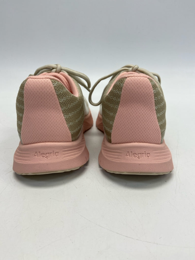 NWOT Alegria  Size 36.5 Tan Pink Lace-up Sneakers