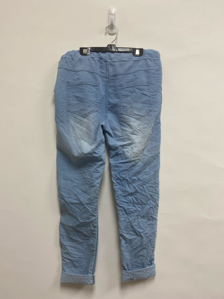 NWT Size OSFM Blue Sequins Ladies Pants