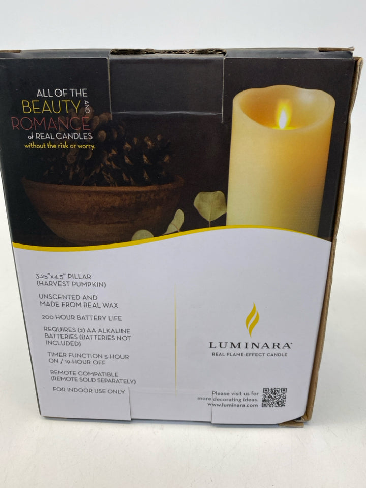 NEW/BOX Luminara Orange Pumpkin Fall