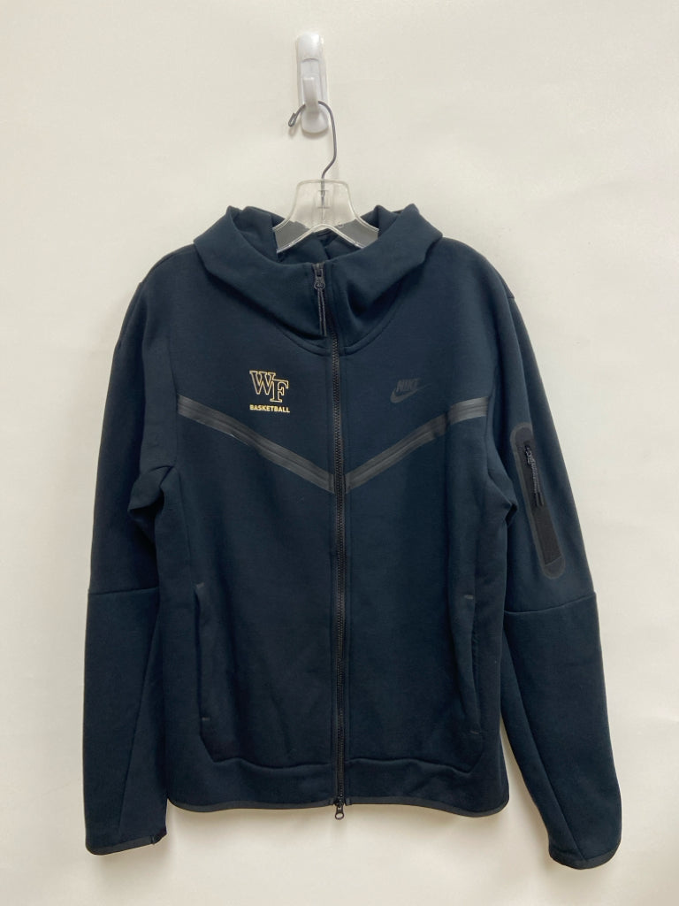 Nike Size S Black Zip Down Hooded Men&