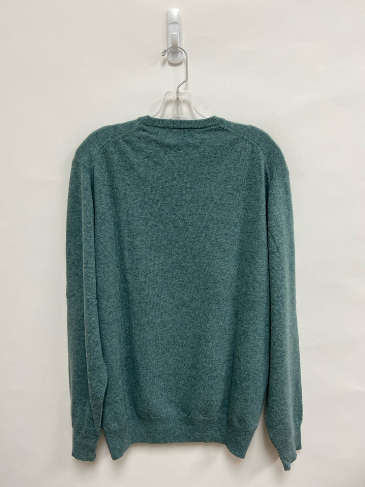 Alan Paine Size XL Seafoam Mottled Lambswool Men&