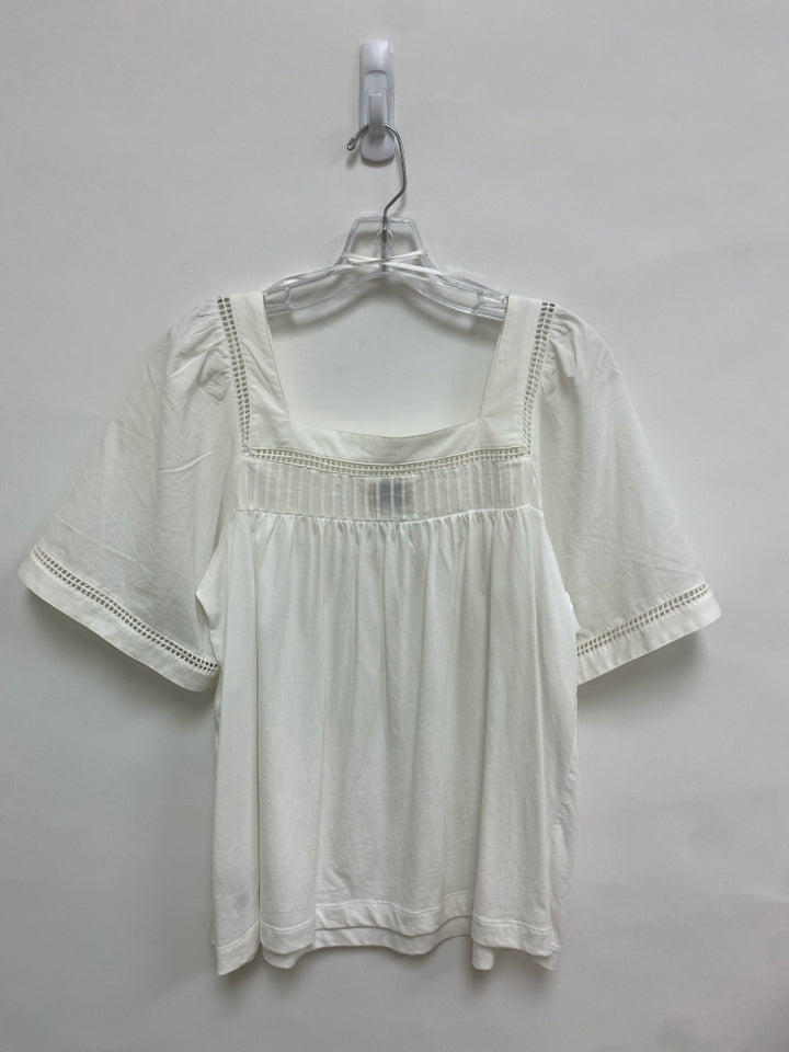 Elie Tahari Size L White Ladies Top