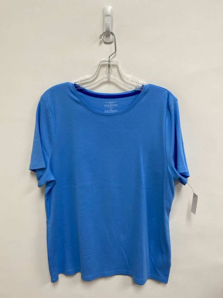 NWT Talbots Size XLP Blue Petite Top