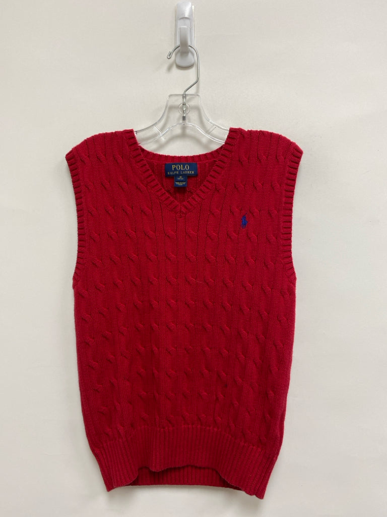 Polo SIZE 10/12 Red Cable Knit Boy&