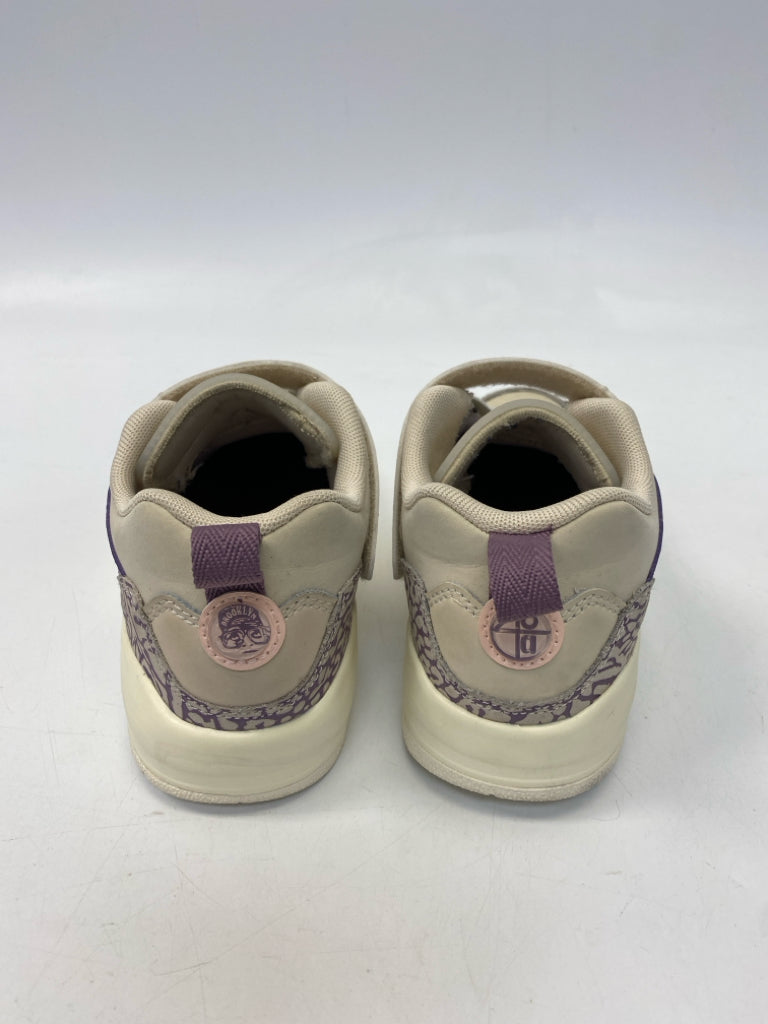 Nike SIZE 2.5Y Beige Purple Jordan Spizike Low Let&