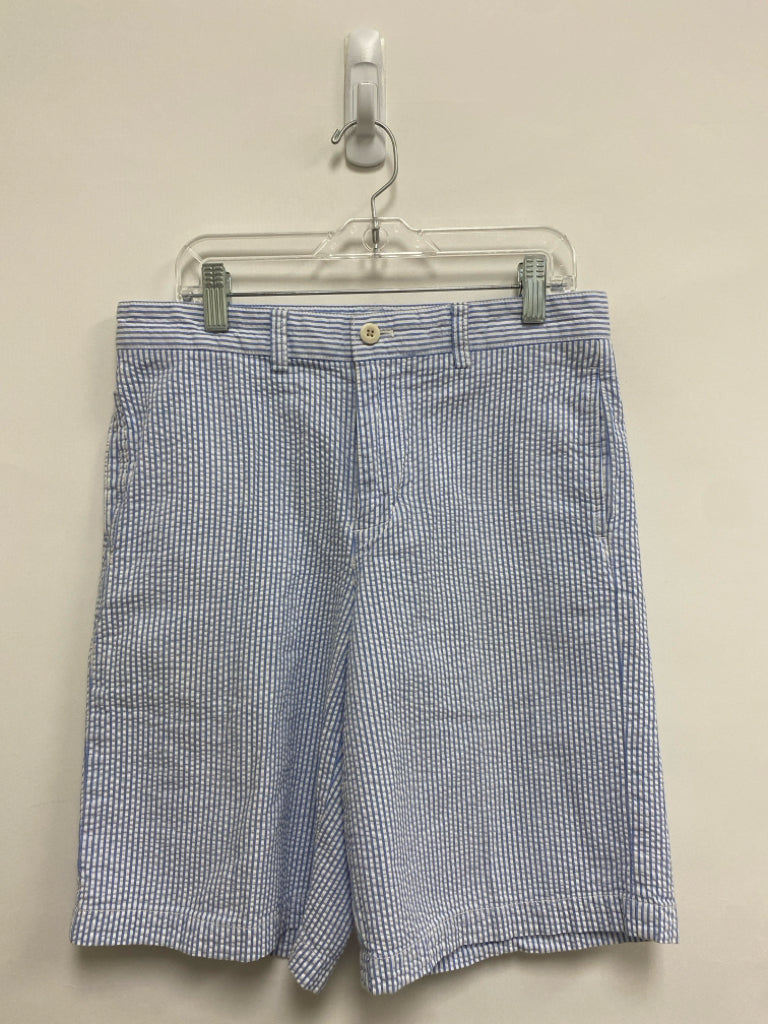 Vineyard Vines SIZE 16 White/Blue Stripes Seersucker Boy&