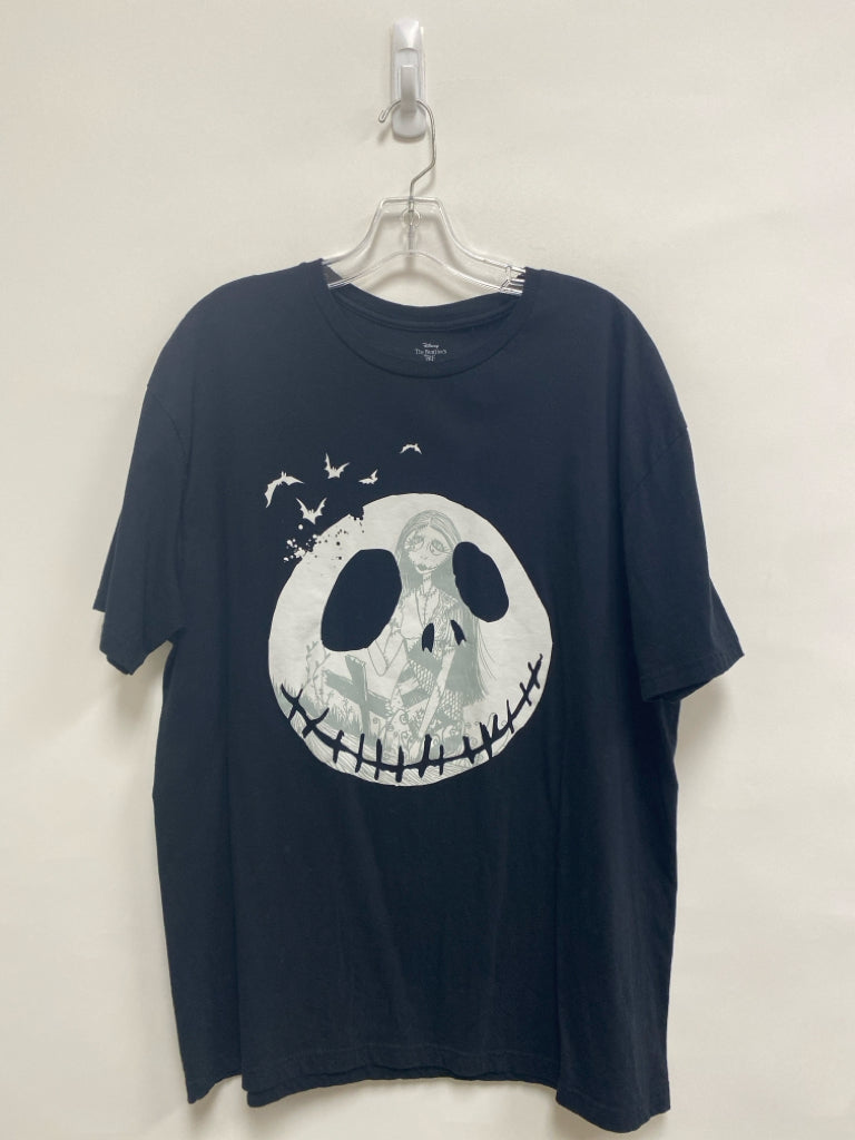 Disney Size XL Black White Nightmare Before Christmas Ladies Top