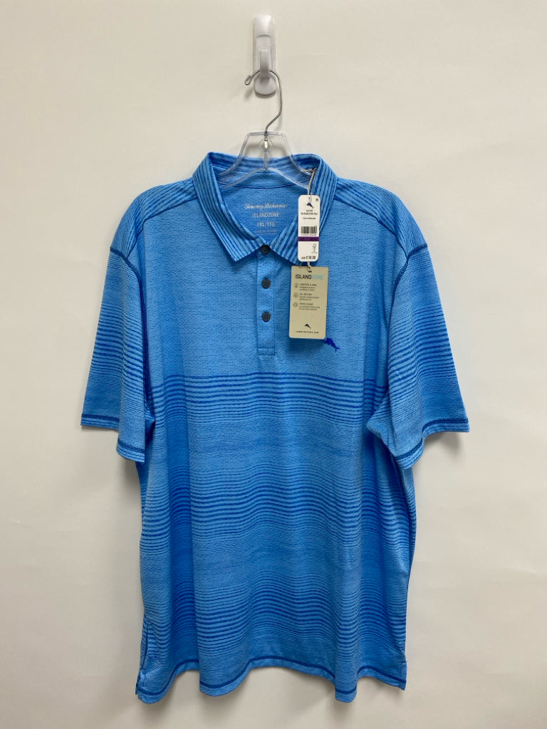 NWT Tommy Bahama Size XXL Blue Polo Men&