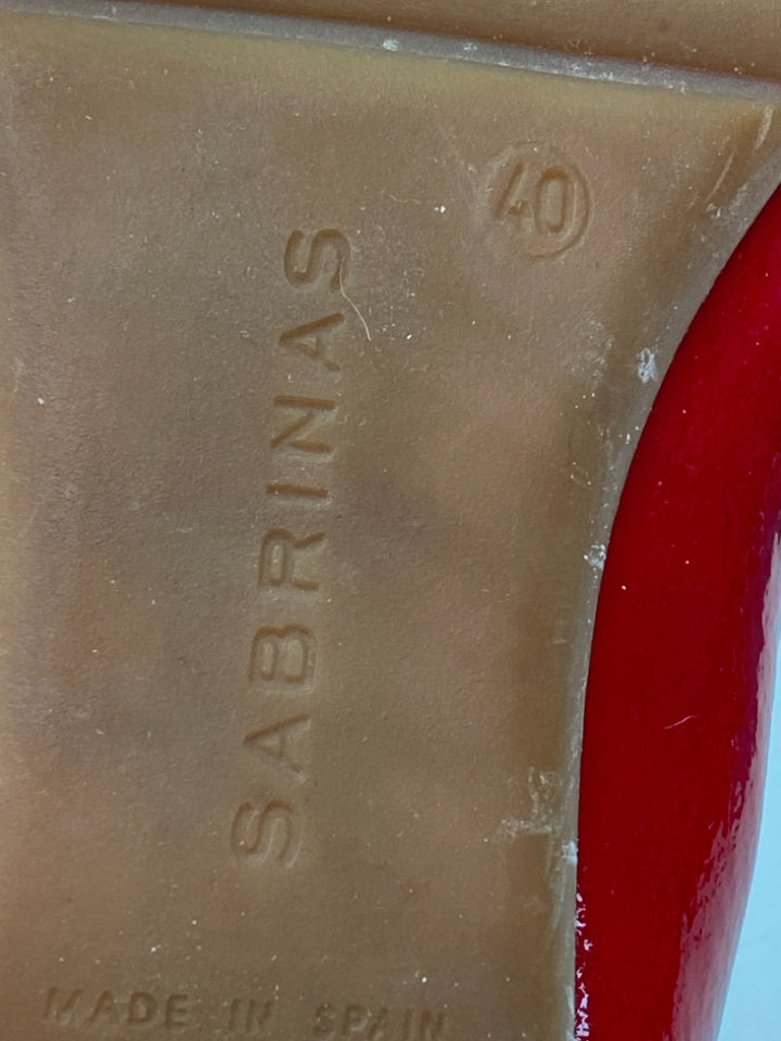Size 40 Red Patent Flats
