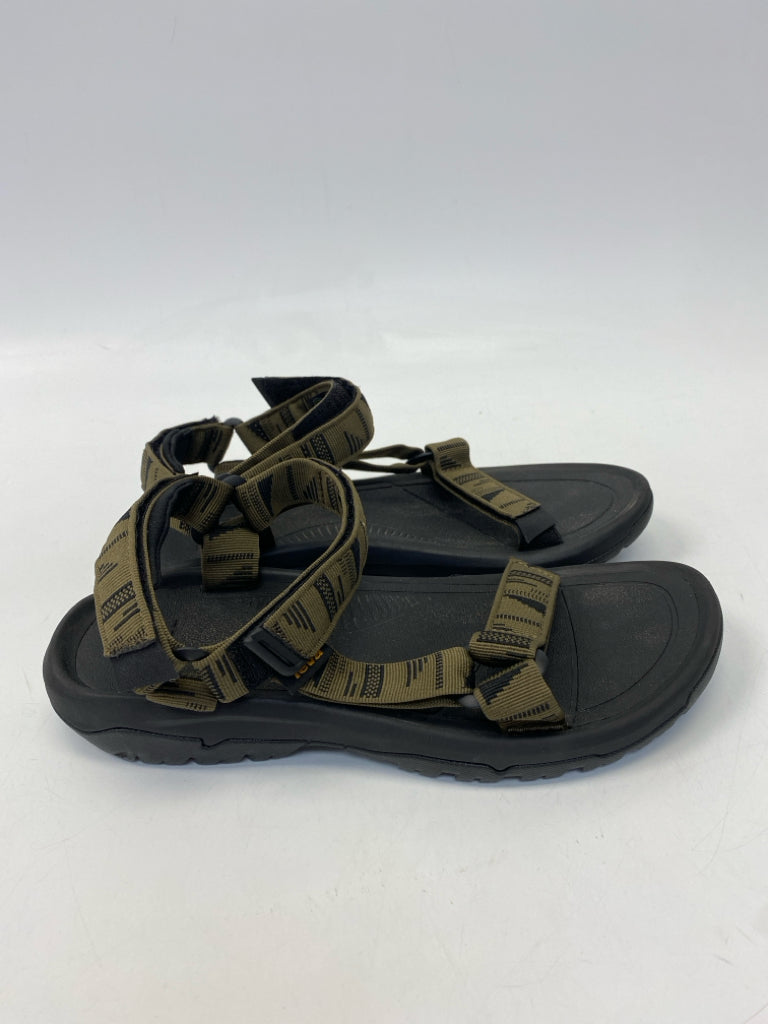 Teva Size 11 Olive Green Black Men&