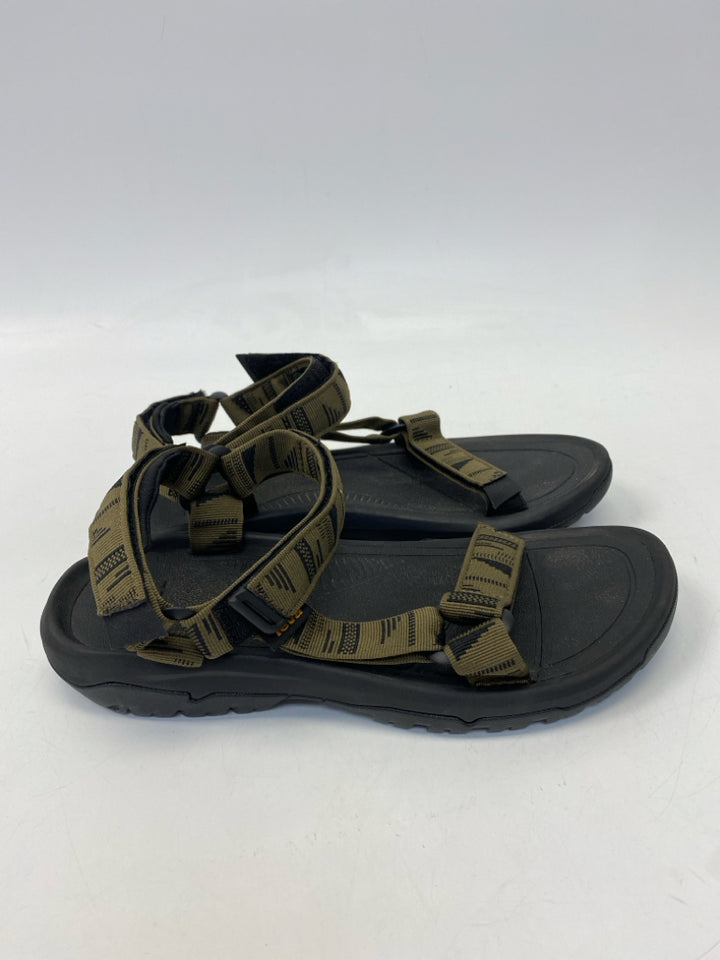 Teva Size 11 Olive Green Black Men&