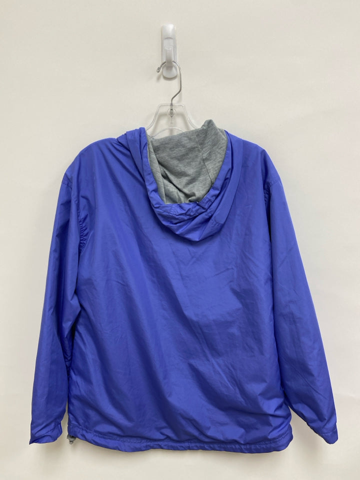 Lauren James Size M Periwinkle Hooded Quarter Zip Ladies Jacket