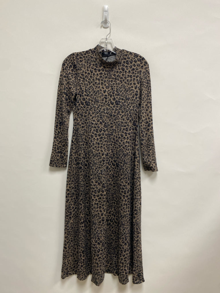 NWT Danny and Nicole Size S Brown Black Animal Print Ladies Dress