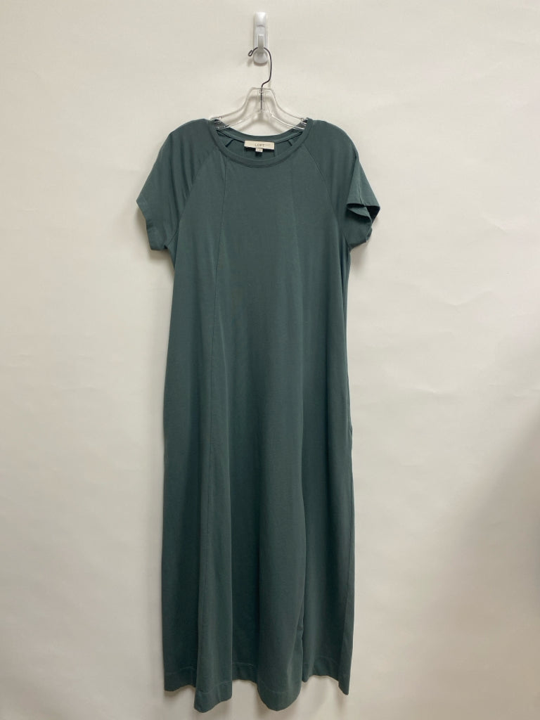 LOFT Size M Dark Seafoam Maxi Ladies Dress